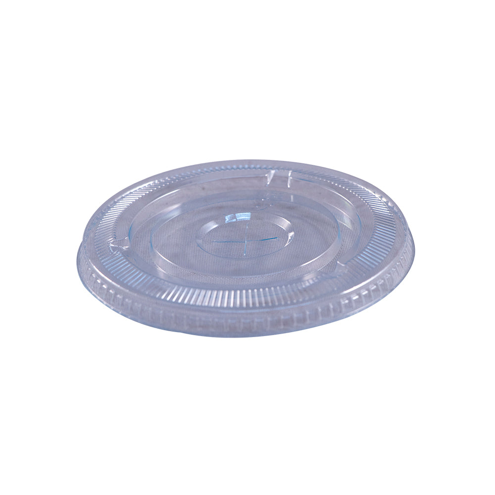 Empress Clear PET Cup Straw Slot Lid, Fits 16-24 oz. Cups - 100ct. 10/CS (EPETFL12S)