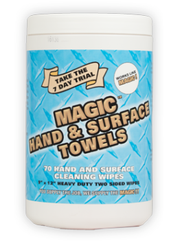 Zenex Magic Hand & Surface Towels, Dual-Sided Hand Cleaning/Surface Towels, 70ct. - 6/CS