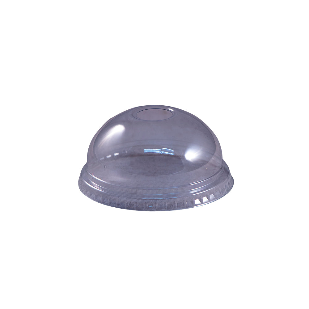 Empress Clear PET Cup Dome Lid, Fits 9 oz. & 12 oz. Cups - 50ct. 20/CS (EPETDL12TH)