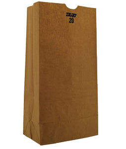 Paper Bag, Brown, 20# - 500/BNDL (18420)