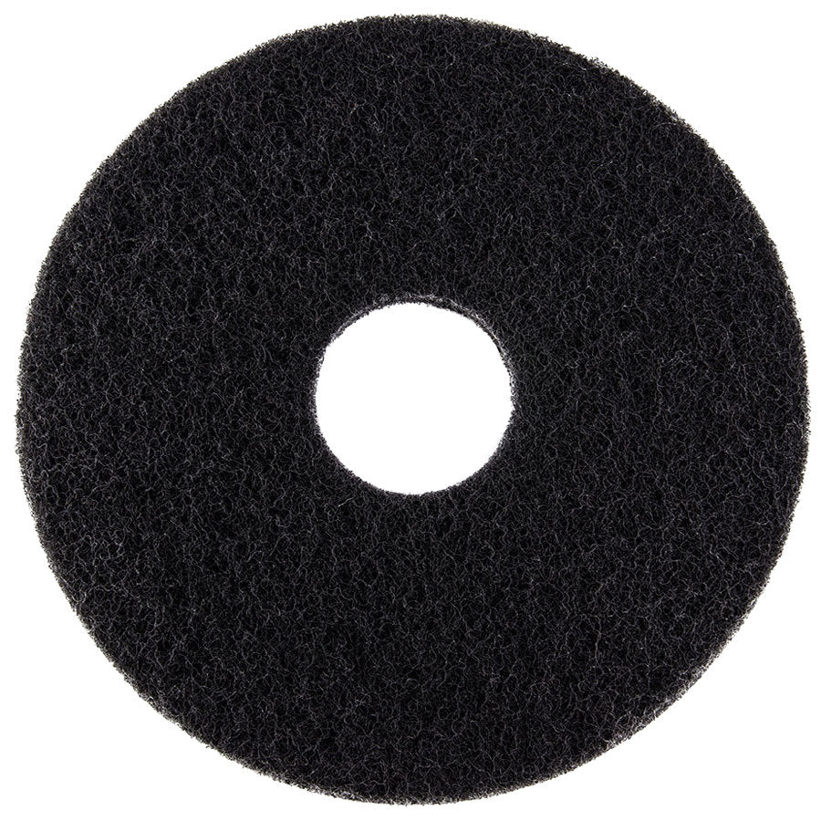 Floor Pad, 13", Black Stripping - 5/CS