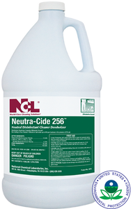 NCL Neutra-Cide 256 EPA Registered Neutral Disinfectant Cleaner & Deodorizer - 1 Gallon 4/CS