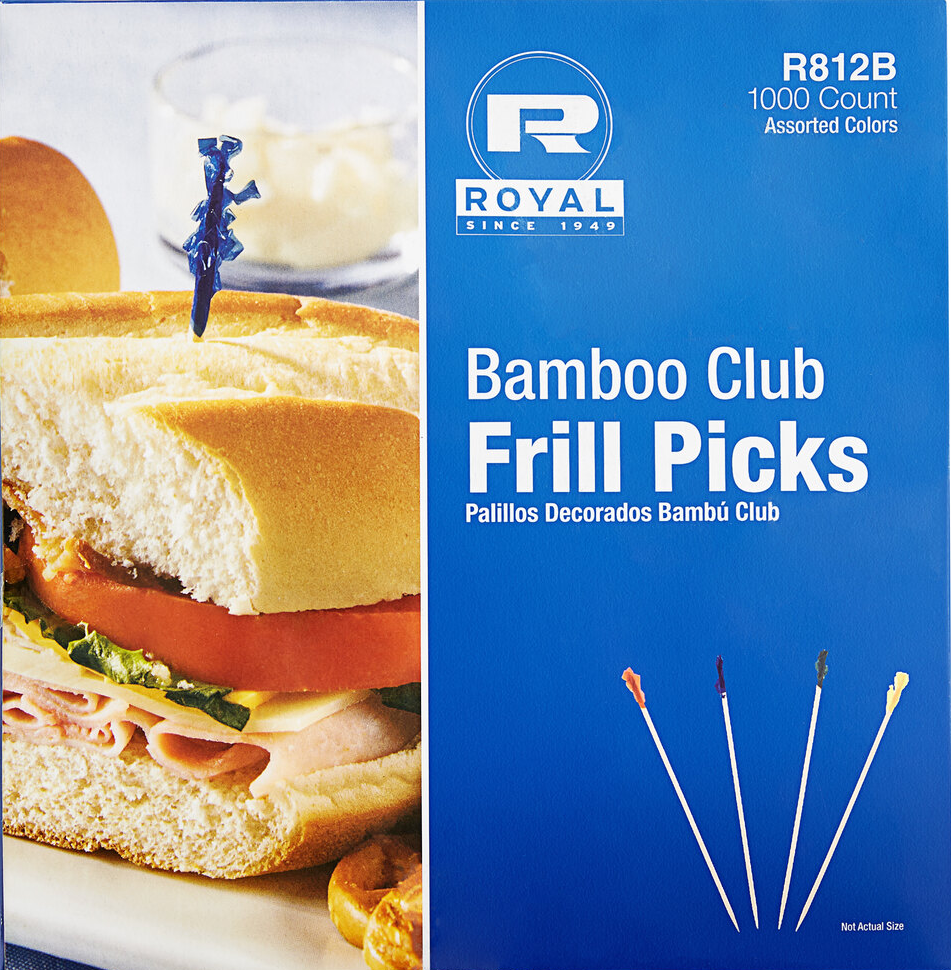 Bamboo Club Frill Picks, 1000ct. (R812B)