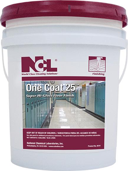 NCL One Coat 25 Super High Gloss Floor Finish, 5 Gallon Pail (0510)