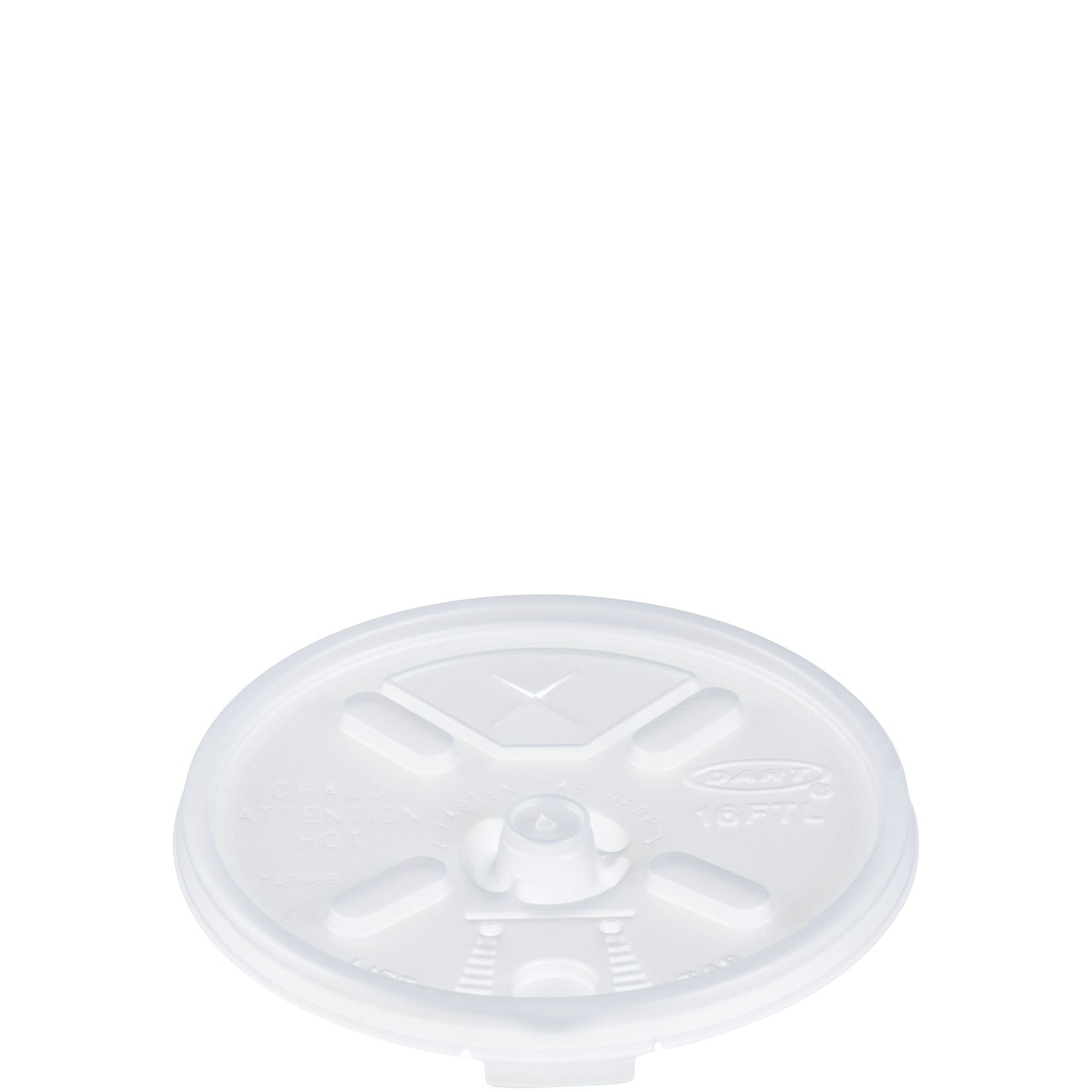 Dart Lid, 16 oz., Straw Slot, Lift N Lock - 100ct 10/CS (16FTLS)
