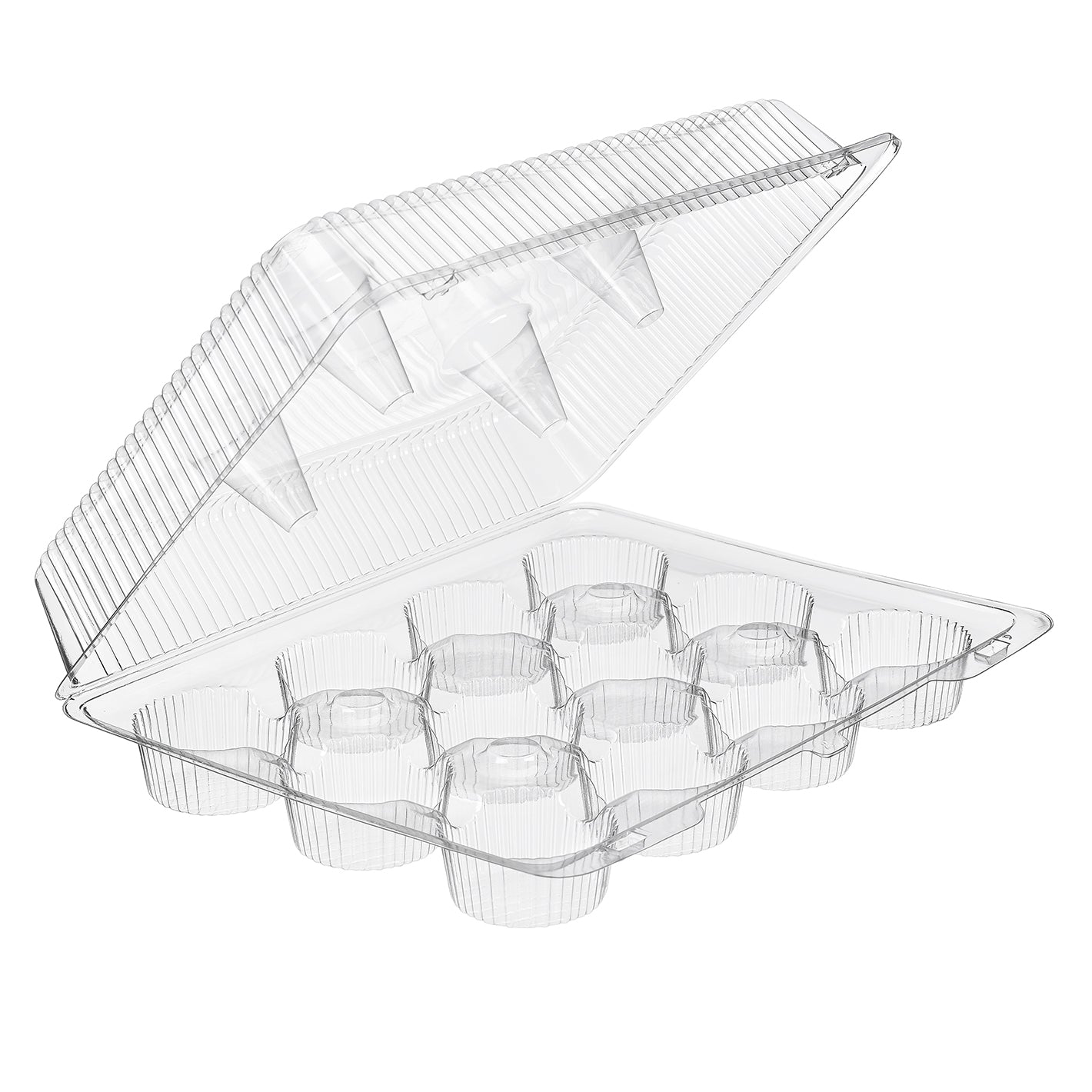 Plastic Cupcake Container, 12 Compartment - 25ct. 100/CS