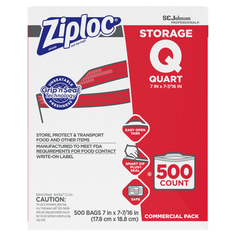 Ziplock Bag - Quart Size 500/CS (682256)