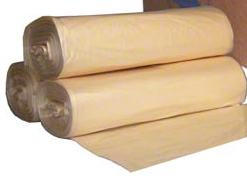 Can Liner, 38 x 58, 60 Gallon, Low Density, Buff, 1.5 MIL - 100/CS (MR6530B)