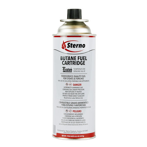 Sterno Butane Fuel Cartridge, 8 oz. Can - 12/CS (50162)