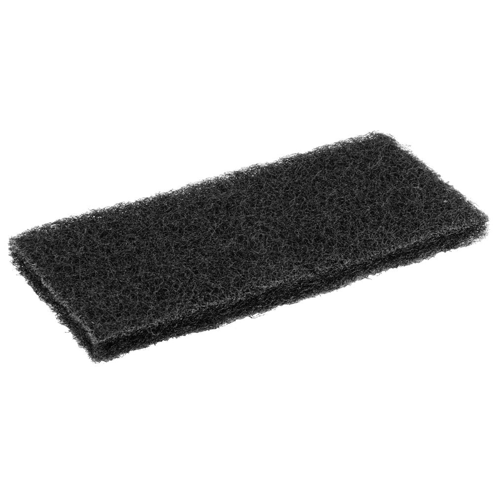 Doodlebug Utility Scrub Pad, Black, Heavy Duty,  4 1/2" x 10" x 1"