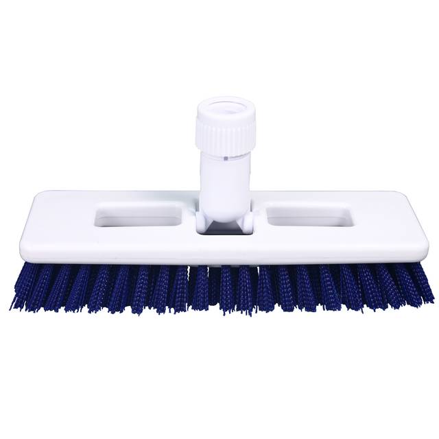Impact Heavy Duty Plastic Swivel Scrub Brush, Blue/White (37000)