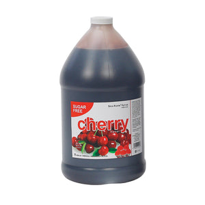 Sugar Free Sno Kone Syrup, Cherry - 1 Gallon 4/CS