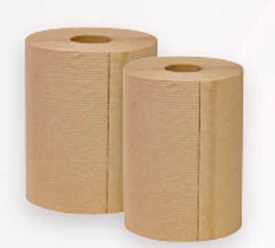 NOVA Brown Roll Towels, 8" x 350' - 12/CS (NOVA 350N)