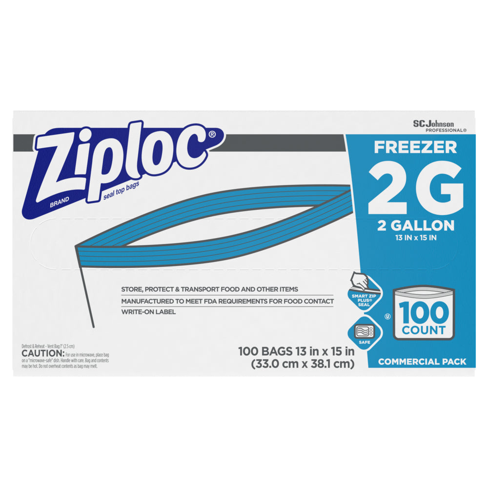 Ziplock Bag - 2 Gallon, Freezer - 100/CS (682254)
