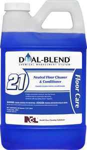 NCL Dual-Blend #21 Neutral Floor Cleaner & Conditioner - 80 oz. 4/CS (5091)